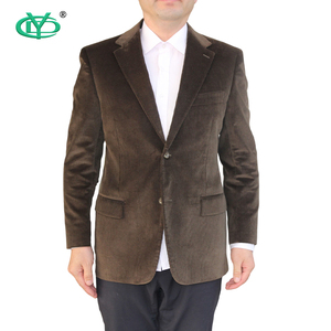 <span class=keywords><strong>Velours</strong></span> côtelé hommes <span class=keywords><strong>veste</strong></span> grande taille hommes costumes simple boutonnage deux boutons kaki clair fer gris vert clair bleu Royal hommes costumes - Product Image 2