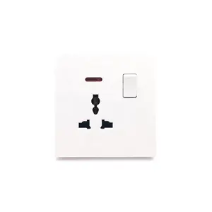 Best Seller British Standard One Gang Three Pin Multifunction Electric Wall Socket Switch