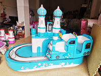 Machine de jeux électroniques avec pièces de monnaie, pour enfants, château, cavalier, train, vente en gros,