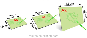 Çocuklar eğitici oyuncaklar LED floresan çizim kurulu büyüyen yazı Mat sihirli floresan çizim paneli - Product Image 6