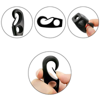 Clip de fixation en nylon pour corde élastique, idéal pour kayak, canoë, corde bungee, ligne de rame, bateau, attache de corde