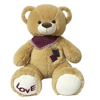 Animaux en peluche drôles jouets beaux ours en peluche jouets en peluche avec écharpe triangle pour cadeaux peluche ours en peluche