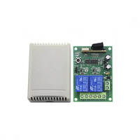 Module de relais RF sans fil 2 canaux 12V/24V DC 315/433MHz avec code d'apprentissage pour contrôle d'accès et éclairage