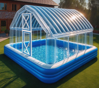 Nouveau design Couverture de piscine flottante gonflable portable pour l'extérieur Tente de piscine gonflable pour la fête