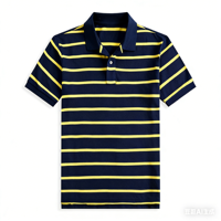 Herenshirts groothandel bestseller, op maat geborduurd logo, gebreid, 100% katoen, korte mouwen, klassieke 'old money' stijl