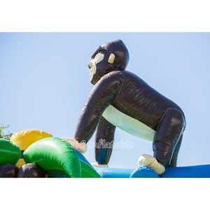 Castillo Inflable Comercial con Diseño de Gorila de la Selva, Casa de Brinco 3D con Temática de Mono, Brincolín de PVC para Alquiler en Fiestas Infantiles - Product Image 6