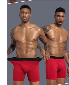 Sous-vêtements pour hommes en coton doux, caleçons longs à entrejambe ouvert, boxers, sous-vêtements pour garçons - Product Image 2
