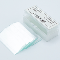 24X60mm Lab Ware Transparent Glass Laboratory Microscope Cover Slides OEM Customizable Durable Ground Edges