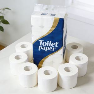 Rouleau de <span class=keywords><strong>papier</strong></span> <span class=keywords><strong>toilette</strong></span> jetable en pâte de bois vierge, écologique et lavable, doux, avec support pour logo et emballage personnalisés - Product Image 4