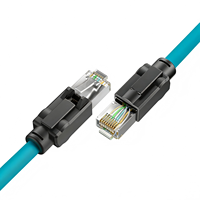 Câble Ethernet industriel Cat6A S/FTP haute flexibilité RJ45 vers RJ45, cuivre toronné avec gaine PVC pour caméra GigE Vision