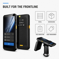 Ordinateur mobile portable 5G Android 14, PDA robuste avec lecteur de codes-barres 2D, NFC, IP67, 5000 mAh pour entrepôt et service sur le terrain