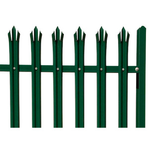 40Mm X 40Mm Thép Palisade Hàng Rào Vườn Khu Dân Cư An Ninh Galvan Góc 2.4M Palisade Hàng Rào Giá - Product Image 2