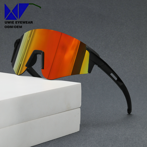 Gafas <span class=keywords><strong>de</strong></span> Sol Deportivas <span class=keywords><strong>para</strong></span> Adultos, sin Montura, Tamaño 68-18-125, <span class=keywords><strong>Lentes</strong></span> Polarizadas Doradas con Espejo, Protección UV400, <span class=keywords><strong>para</strong></span> Ciclismo, Senderismo y Deportes al Aire Libre - Product Image 1