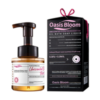 Aceite de Baño Triple Blanqueador Natural Hidratante con Extracto de Plantas, Vegano, Probado por Dermatólogos, Fórmula de Burbujas para Limpieza con Aceite