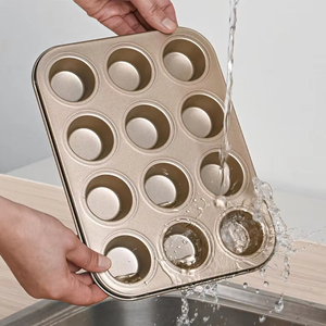 Không dính Carbon thép mini 12 ly Muffin khay khuôn bánh Pan và cupcake bakeware Pan - Product Image 1