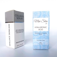 Boîte d'emballage logo personnalisé pour parfum, feuille d'or, coffret cadeau pour les soins de la peau, 1 pièce