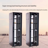 Armoire réseau 42U de haute qualité 19 pouces au sol support de serveur télécom finition dégraissée armoire réseau