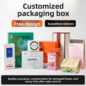 Caja de embalaje personalizada con tapa tipo cielo y tierra, caja portátil, caja con impresión para té y alimentos, caja vacía para cosméticos, personalizada - Product Image 5