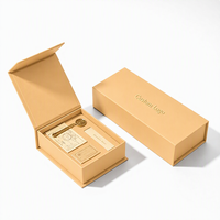 Boîte cadeau magnétique mini de luxe écologique avec logo personnalisé en anglais, ruban en satin et nœud, en forme de livre, pour montres et bijoux