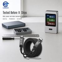 Câble USB 3.2 Gen 2x2 LUNGKAY 20 Gbps 240 W Type C vers Type C Vidéo 4K PD 3.1 EPR E-Marker OEM Personnalisé