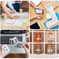 Mini impresora de bolsillo portátil para IOS/Android Wireless BT Impresión térmica Impresoras de etiquetas y pegatinas sin tinta disponibles en stock