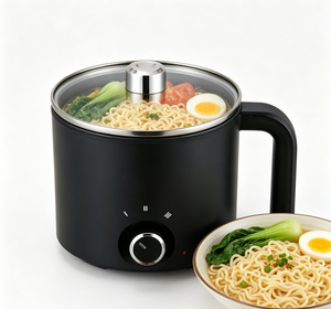หม้อไฟฟ้าขนาดเล็กพกพา 1.8 ลิตร พร้อมฝาแก้วใส ป้องกันการติดกระทะ เหมาะสำหรับหอพักนักศึกษาและการ<span class=keywords><strong>ทำ</strong></span>อาหารที่บ้าน - Product Image 1