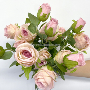 Rosa Artificiale di Alta Qualità in Seta, Fiore Singolo Rosa per Decorazioni Domestiche, Pasqua e Natale - Product Image 4