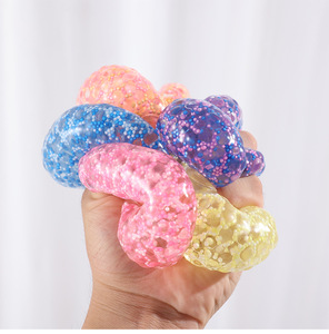 Grape Foam Bead Stress Relief <b>Ball</b> TPR <b>Squeeze</b> Toy Fidget for Sensory Anxiety Decompression Toy Hot Selling - Product Image 1