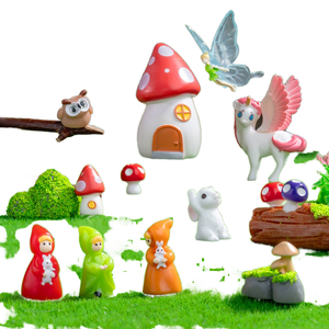 Figurines miniatures 3D peintes à la main, décorations artistiques de lutins, ornements <span class=keywords><strong>en</strong></span> résine, petits elfes, hiboux, licornes, bricolage, jardin féerique, <span class=keywords><strong>pot</strong></span> de fleurs - Product Image 1