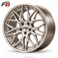 Jantes forgées 2 pièces à 10 rayons courbés avec lèvre usinée 19 20 21 pouces 5x114.3 5x112 pour Tesla Benz Audi BMW