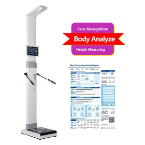 Height Weight BMI Body Balance Body Composition Analyzer Face Recognition Height Measuring Instrument