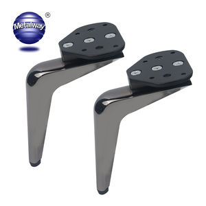 Pieds de meubles modernes en aluminium <span class=keywords><strong>chromé</strong></span> pour canapé, <span class=keywords><strong>table</strong></span> à manger, chambre à coucher, salon extérieur - Product Image 1