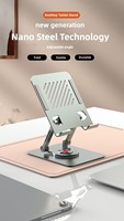 Support de tablette de bureau pliable réglable 360 Rotation rangement pratique tablette mobile support universel