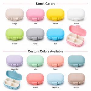 Pastillero de Viaje, Organizador de Medicamentos, Mini Caja de Almacenamiento con Logotipo Personalizado, 7 Colores, Tipo Concha, Portátil, Venta al Por Mayor, Regalo - Product Image 3