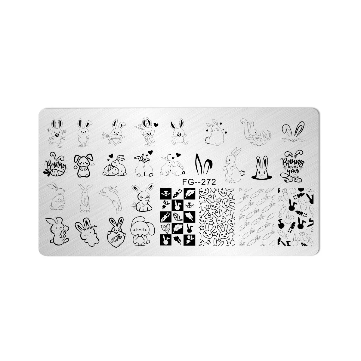Custom Design Stainless Steel Stamp Plate OEM ODM Polish Set Nail Art Stamping Plates