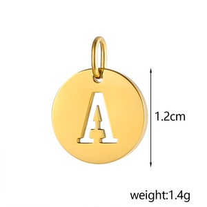 Acier inoxydable aucun ternissement évider lettre initiale Alphabet numéro breloque <span class=keywords><strong>pour</strong></span> collier à faire soi-même Bracelet boucle d'oreille <span class=keywords><strong>fabrication</strong></span> de <span class=keywords><strong>bijoux</strong></span> - Product Image 4