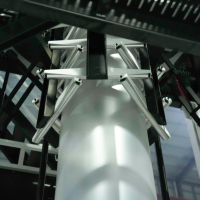 Machine de soufflage de film plastique monocouche de laboratoire pour les tests d'échantillons de film plastique
