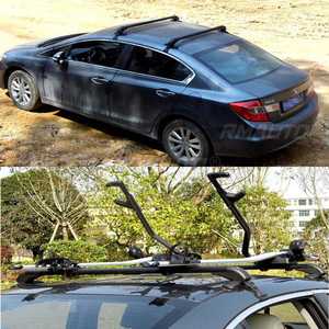 2 barres transversales de toit de voiture 110-115 cm avec serrures antivol et clés - Product Image 3