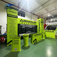 Offre Spéciale personnalisé imprimé 10x20FT aluminium Tension tissu affichage salon stand idée de conception 3x6M stand d'exposition