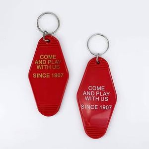 Design Custom Retro Style Hotel <b>Keychain</b> Creative UV Printed Plastic <b>Keychain</b> with Cartoon & <b>Anime</b> Design Gift - Product Image 3