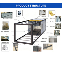 Casa Contenedor Desmontable de Instalación Ultrarrápida, Dormitorio para Sitio de Construcción, Estructura de Acero Rentable, Casa de Construcción Rápida