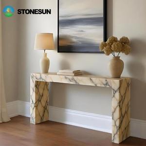 <span class=keywords><strong>Table</strong></span> <span class=keywords><strong>console</strong></span> d'entrée en marbre Calacatta Viola naturel StoneSun pour meubles de maison, <span class=keywords><strong>table</strong></span> <span class=keywords><strong>console</strong></span> d'entrée en marbre de luxe - Product Image 6