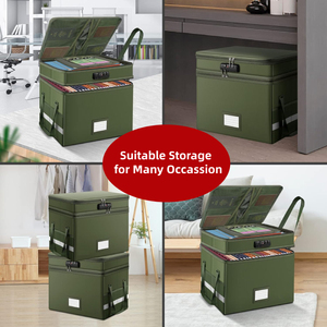 Огнеупорный ящик для документов, органайзер, папка для файлов с 13 карманами, Сумка для документов A4, запираемый органайзер для документов - Product Image 4