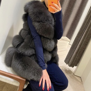 <span class=keywords><strong>Gilet</strong></span> coloré d'hiver pour femmes, veste en fourrure véritable argentée tendance pour filles et femmes, veste en fourrure de renard <span class=keywords><strong>doré</strong></span>, <span class=keywords><strong>gilet</strong></span> - Product Image 3