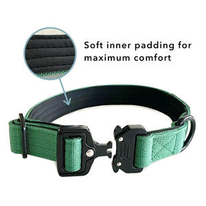 Hızlı serbest Metal toka ile ağır Premium takviyeli naylon köpek tasması taktik köpek yaka - Product Image 3