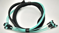 Câble de cordon de raccordement à fibres optiques MPO vers Sc/APC avec oeil de traction et prise Cordon de raccordement Mpo Upc-mpo Upc
