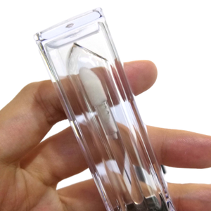 Botella de brillo de labios de varita transparente de pared gruesa cuadrada de doble capa Embalaje cosmético de plástico vacío para lápiz labial - Product Image 5