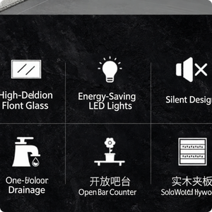 Modernes Halbkreisförmiges Aquarium mit Seitenfilter - Einfach zu Reinigen, Perfekt für Zuhause und Büro - Product Image 4