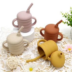 Plato de Silicona Suave Libre de BPA para Niños Pequeños, con Dibujos Animados, de 0 a 12 Meses, Taza para Meriendas, Babero, Tazón, Juego de Vajilla para Niños Libre de BPA - Product Image 3