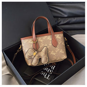 Bolsos de Mano de Diseño de Lujo, Portátiles, con Cierre, de Poliéster, Hechos en China para Venta al por Mayor en Línea, con Patrón Geométrico - Product Image 1